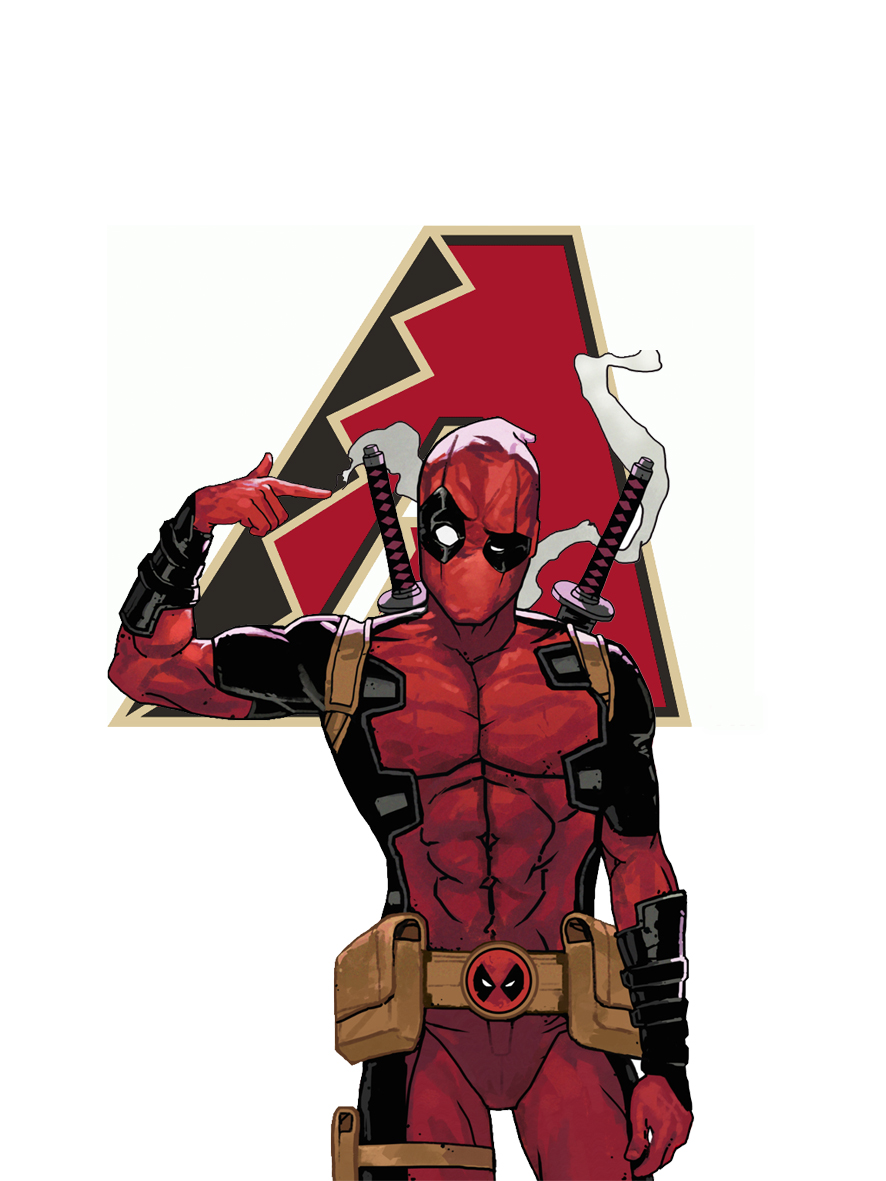 Arizona Diamondbacks Deadpool Logo vinyl decal